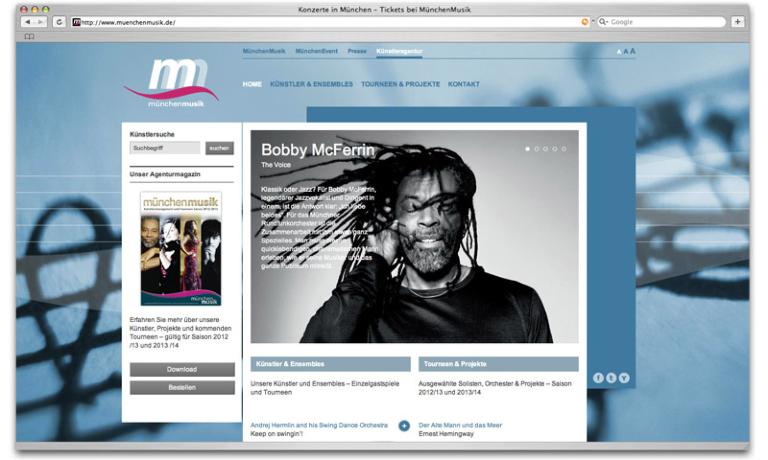 MünchenMusik Webseite