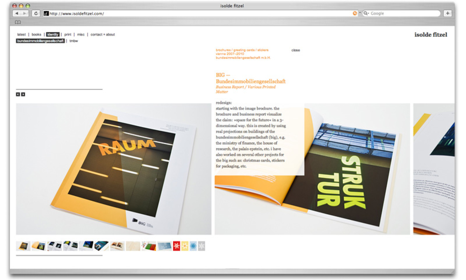 Isolde Fitzel Webseite
